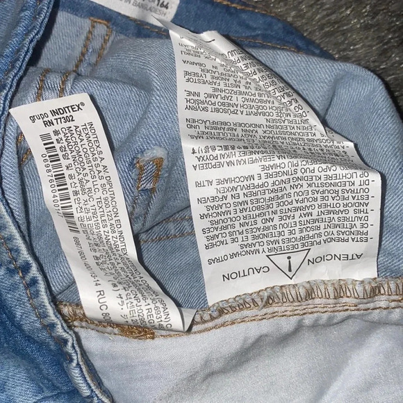 Zara high waisted jeans shorts  Sz S-M - Picture 10 of 11